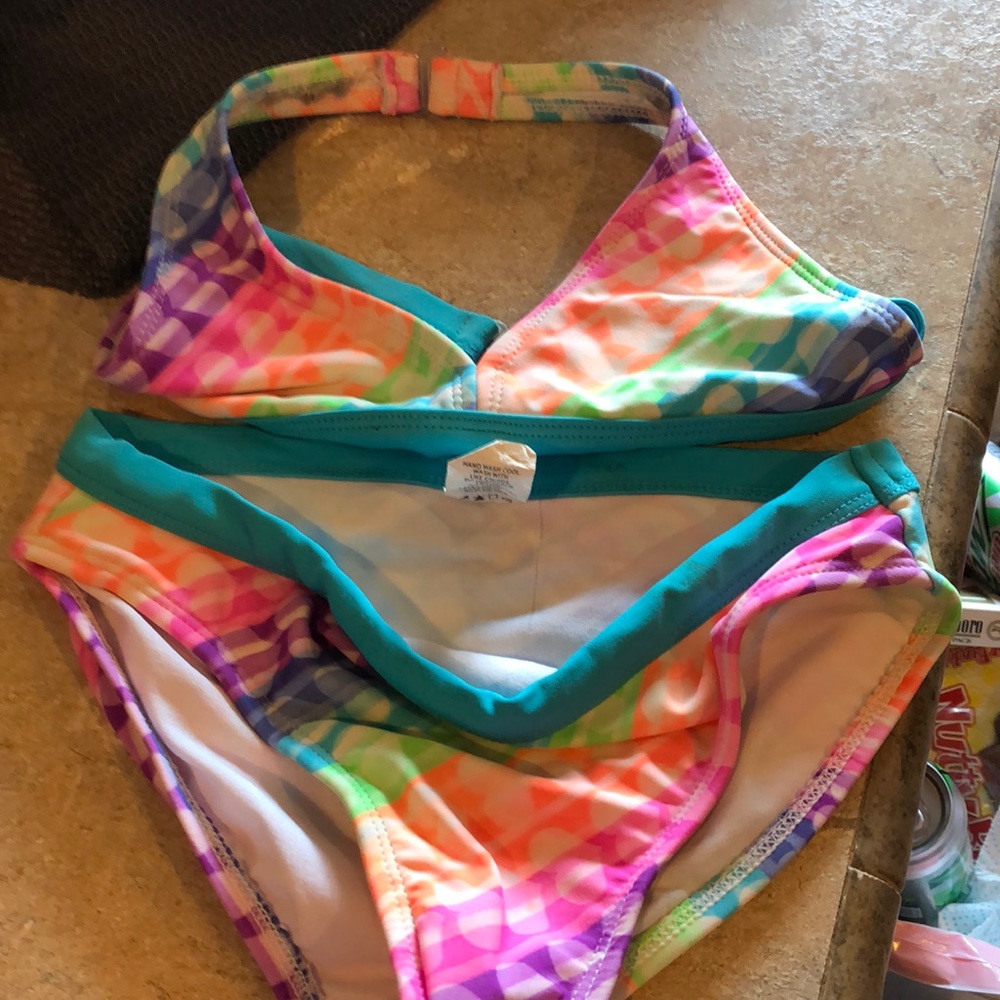 2 piece girls bikini size 7/8